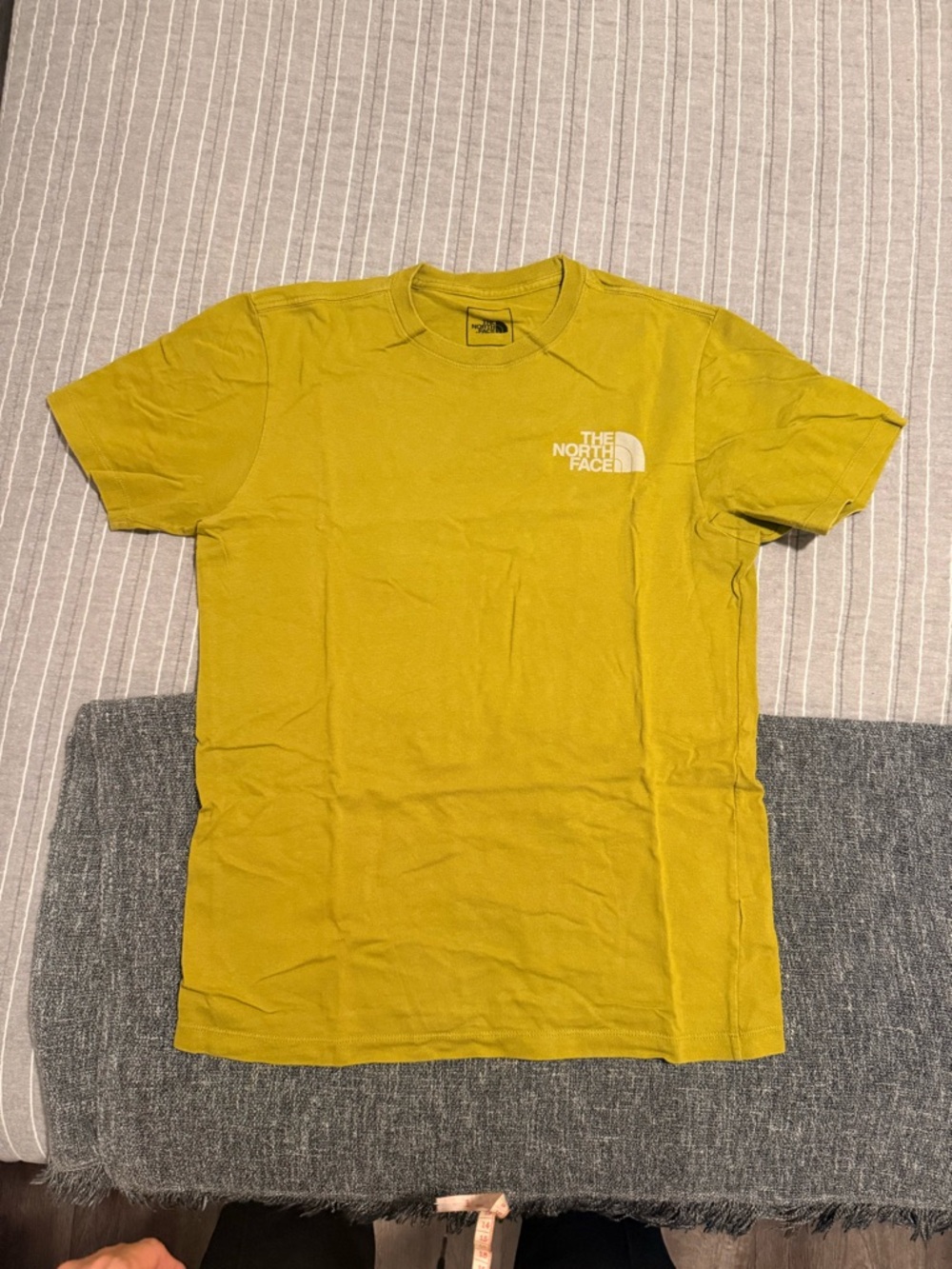 The North Face Men's Short-Sleeve Logo Tee in Mustard Yellow